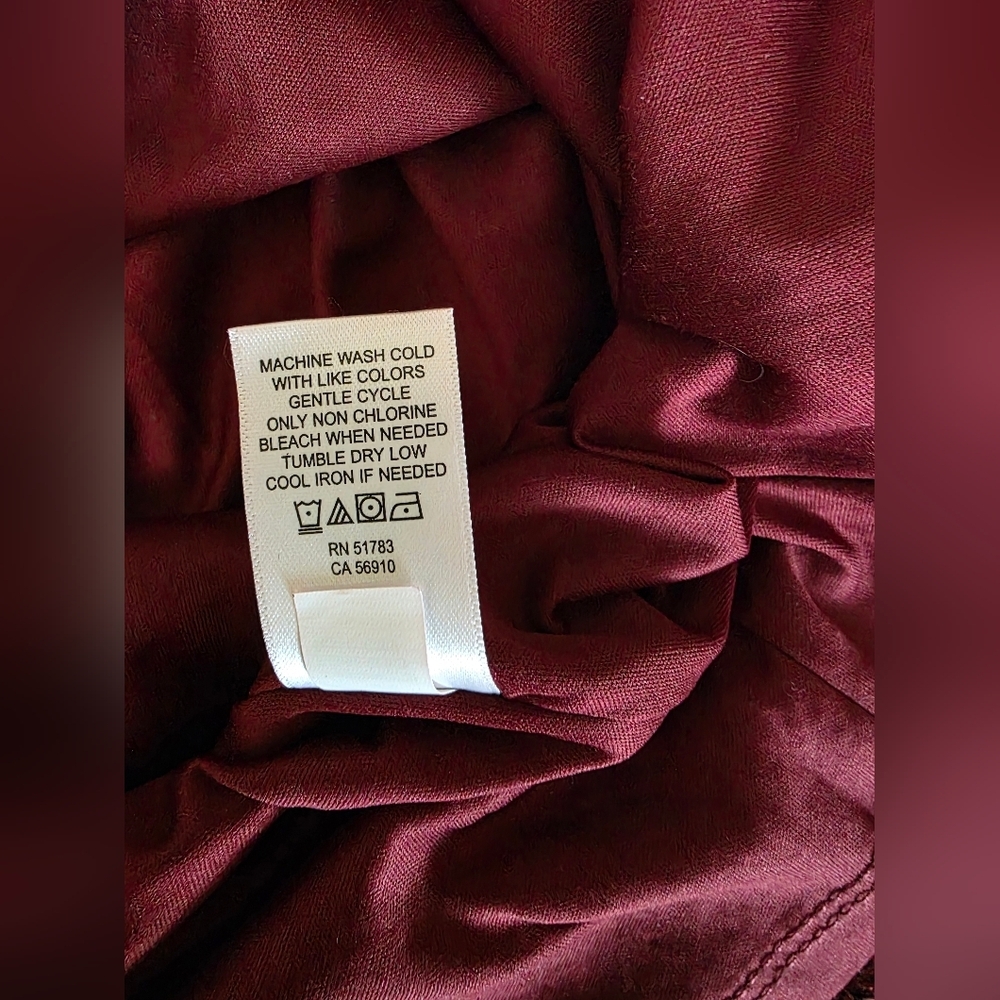 Maurices Burgundy Sequin Wrap Mini Dress - Picture 8 of 8